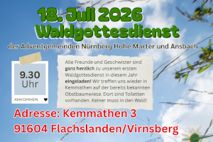 2026 07 18 Waldgottesdienst Homepage